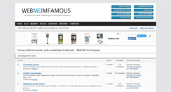 Desktop Screenshot of forum.webmeimfamous.com